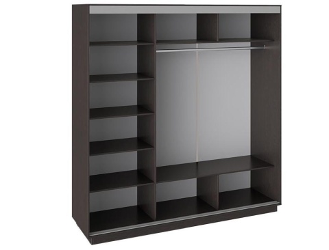 Шкаф-Купе 3-х Створчатый Зеркальный (Ш-2100 × В-2200 × Г-600)/Разные Цвета