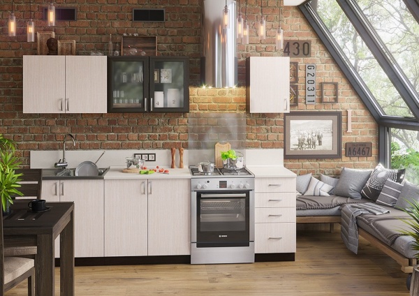 Кухонный Гарнитур Хозяюшка 2000 мм/Разные Цвета