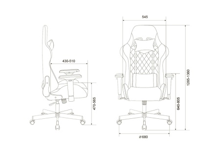 Кресло игровое Zombie Viking 7 Knight черное