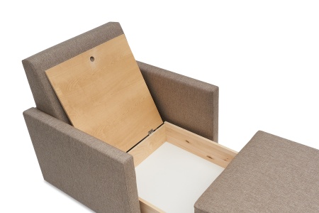 Кресло выкатное Виктория-5 темно-бежевое