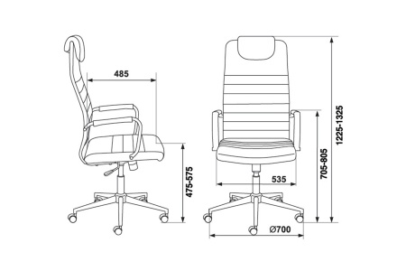 Кресло руководителя Бюрократ KB-9N / ECO бежевое